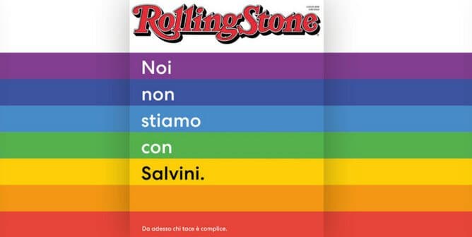 Rolling Stone Italy goes against Vice-Prime Minister Salvini